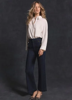 Dark Indigo Cropped Jeans