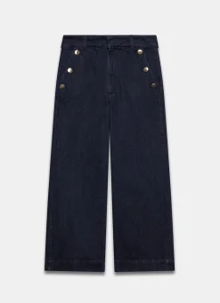 Dark Indigo Cropped Jeans