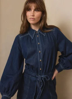 Dark Indigo Denim Jumpsuit