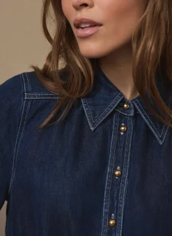 Dark Indigo Denim Jumpsuit