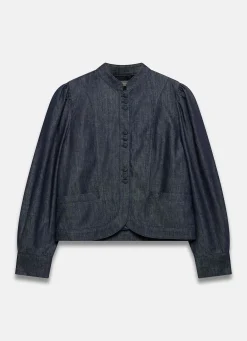 Dark Indigo Denim Long Sleeve Jacket