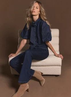 Dark Indigo Flare Jeans