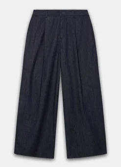 Dark Indigo Tailored Wide Jeans
