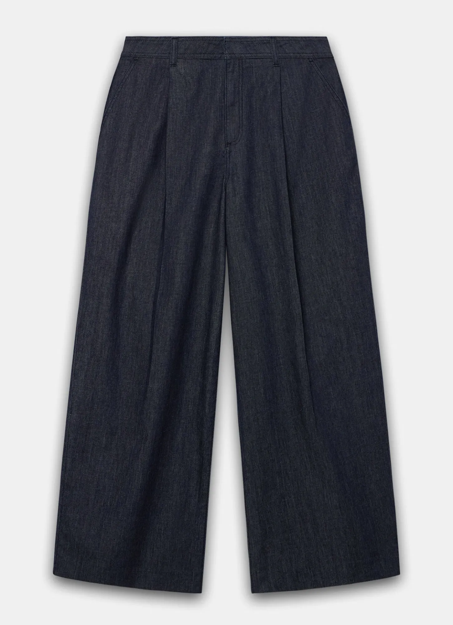 Dark Indigo Tailored Wide Jeans