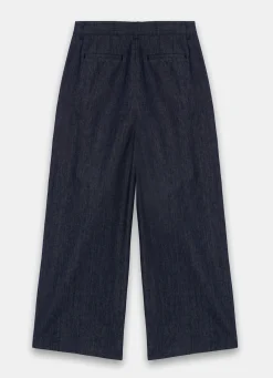 Dark Indigo Tailored Wide Jeans