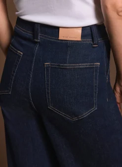Dark Indigo Tailored Wide Jeans