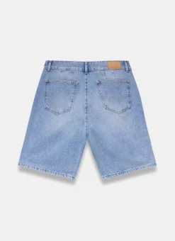 Denim Mid Length Shorts