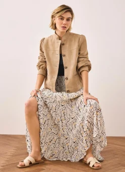 Floral Print Maxi Skirt
