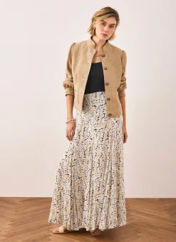 Floral Print Maxi Skirt