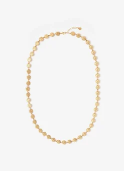 Gold Tone Mini Sun Charm Pendant Necklace