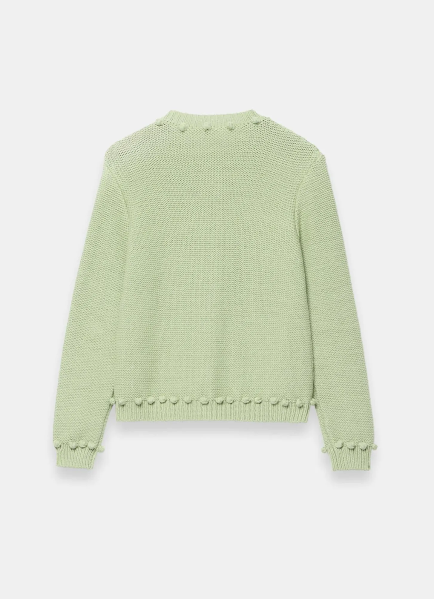 Green Bobble Detail Cardigan