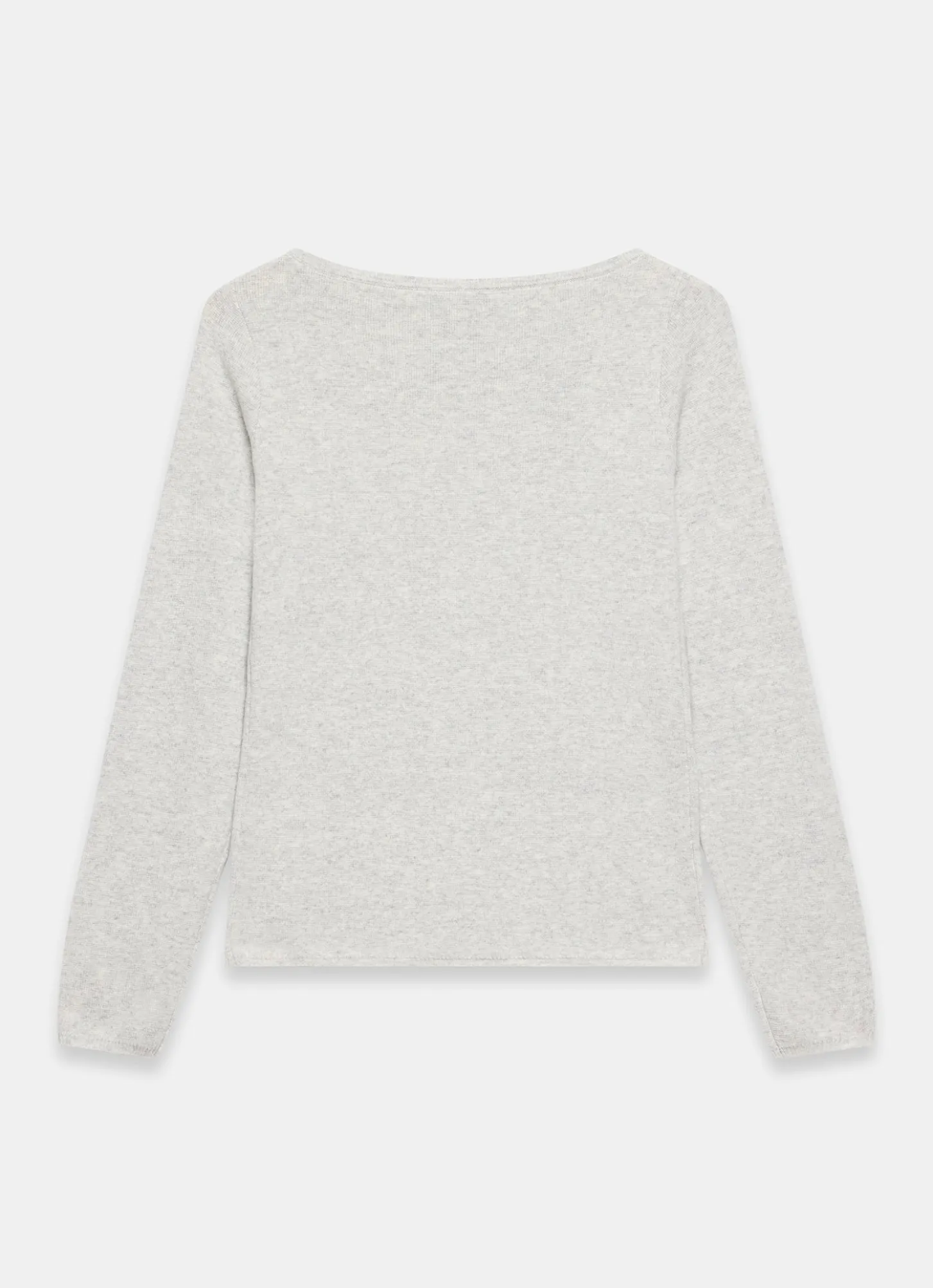 Grey Button Detail Knit Top