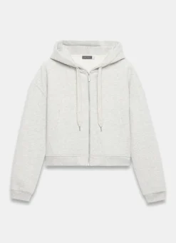 Grey Zip Front Hoodie