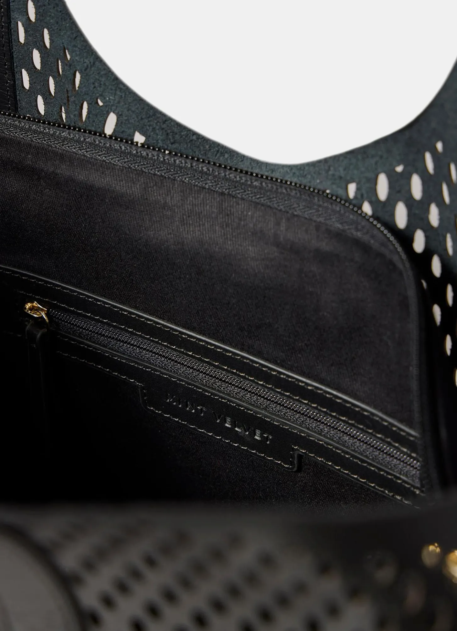 Harlow Black Leather Tote Bag