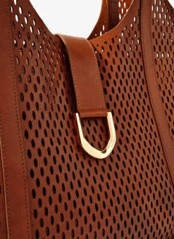 Harlow Tan Leather Tote Bag
