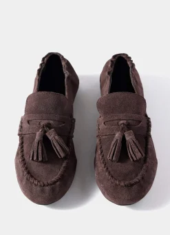 Indie Brown Suede Loafers
