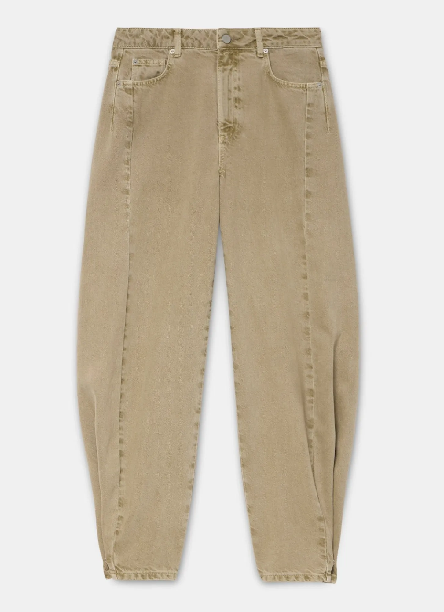 Khaki Balloon Popper Jeans