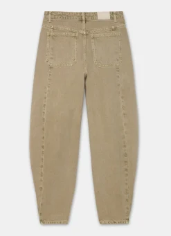Khaki Balloon Popper Jeans