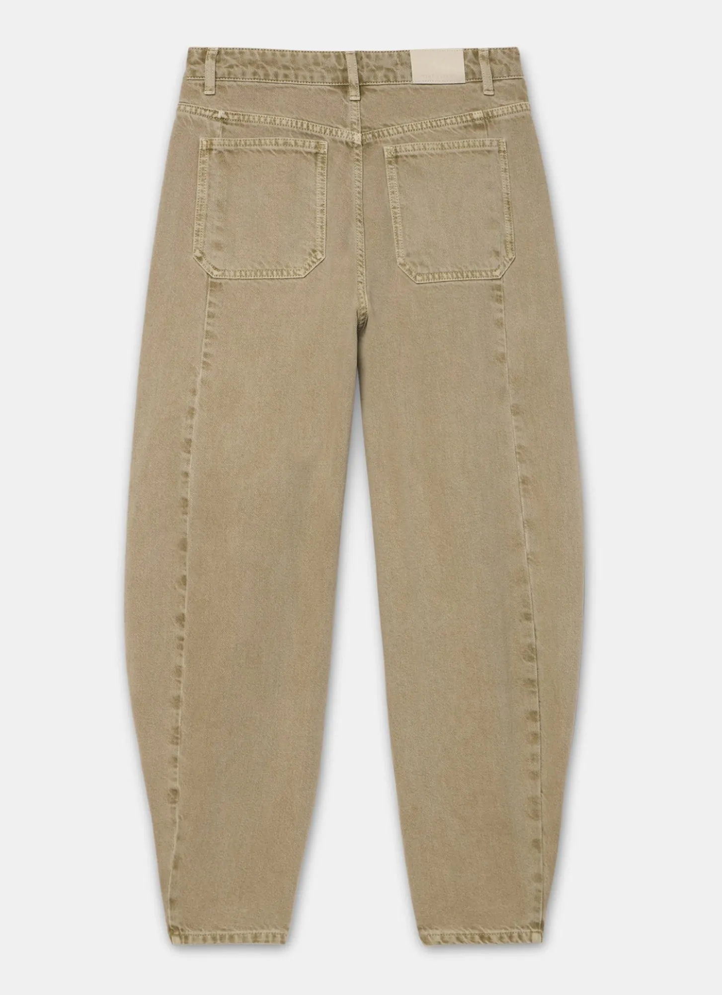 Khaki Balloon Popper Jeans