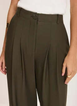Khaki Soft Balloon Trousers