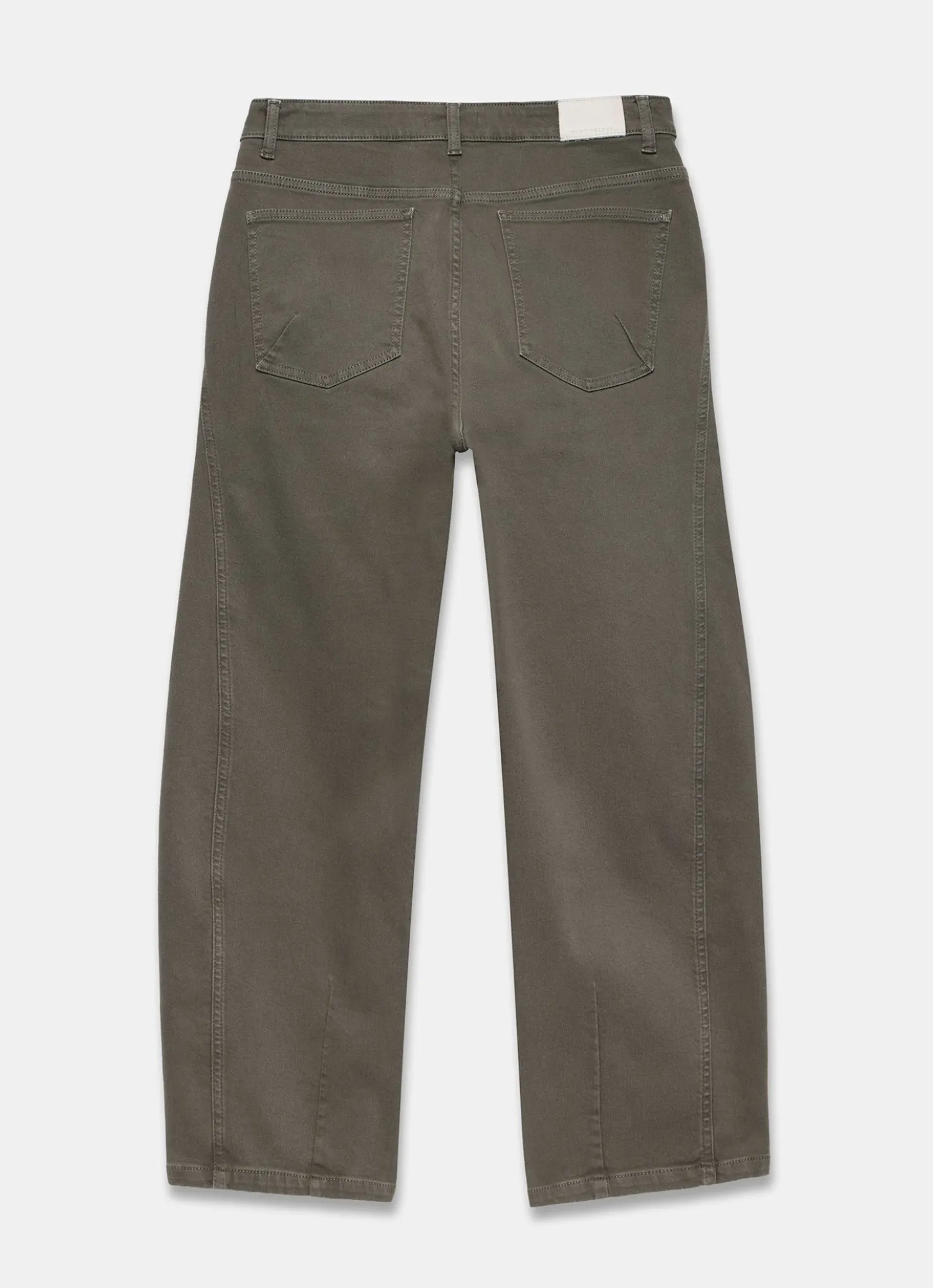 Khaki Utility Barrel Jeans