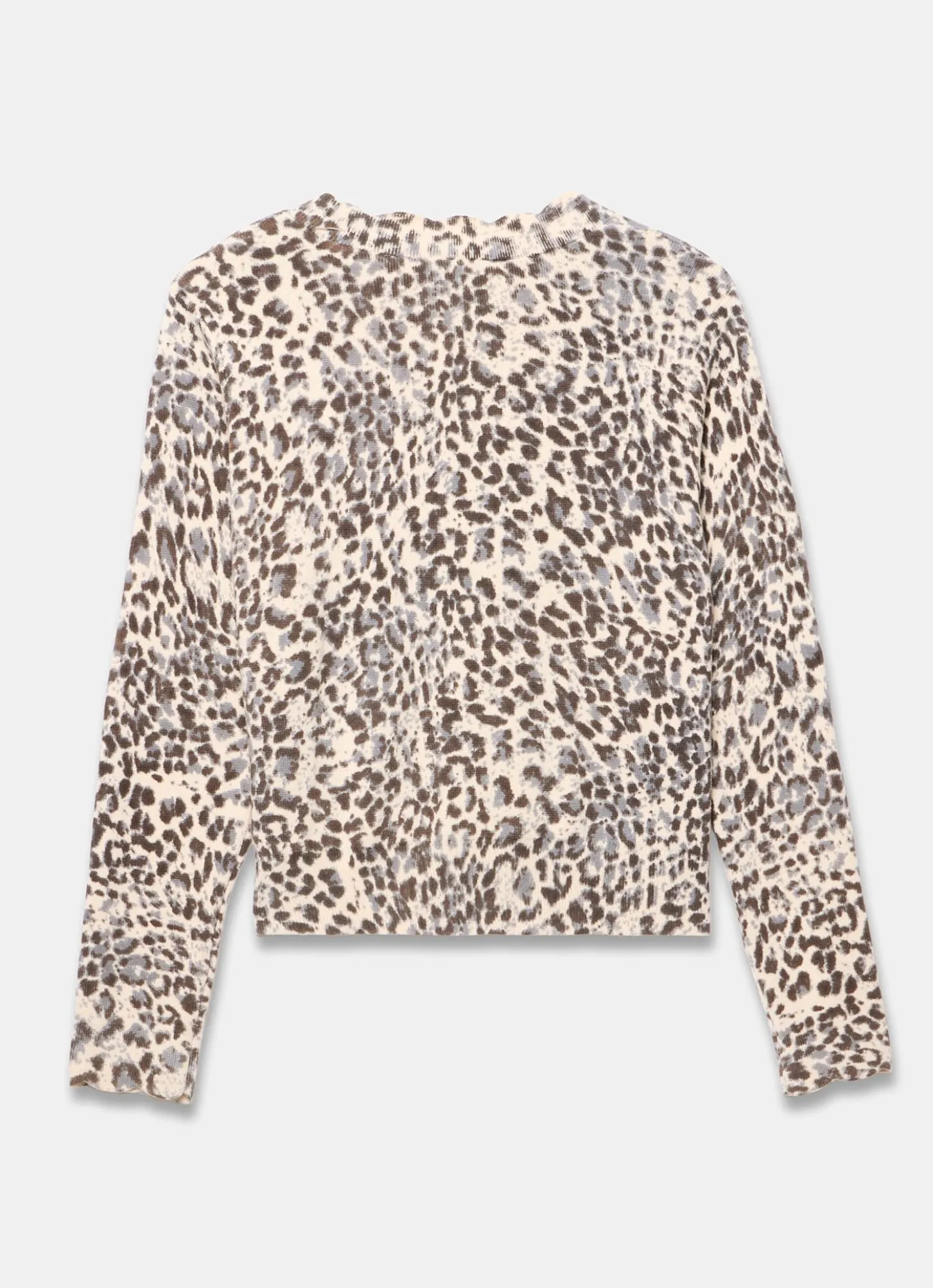 Leopard Print Cotton Cardigan