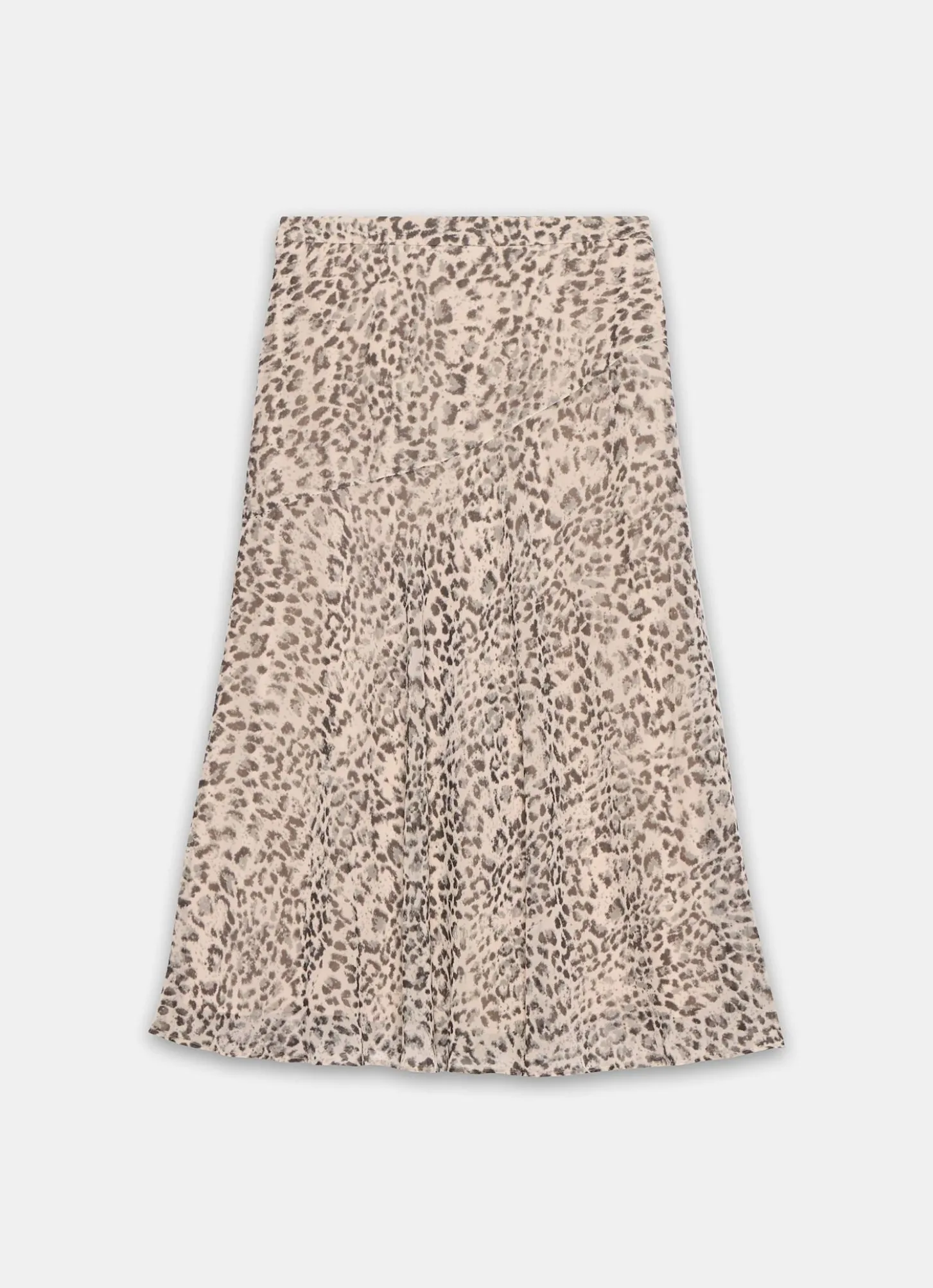 Leopard Print Midi Skirt