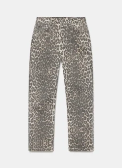 Leopard Print Slim Jeans