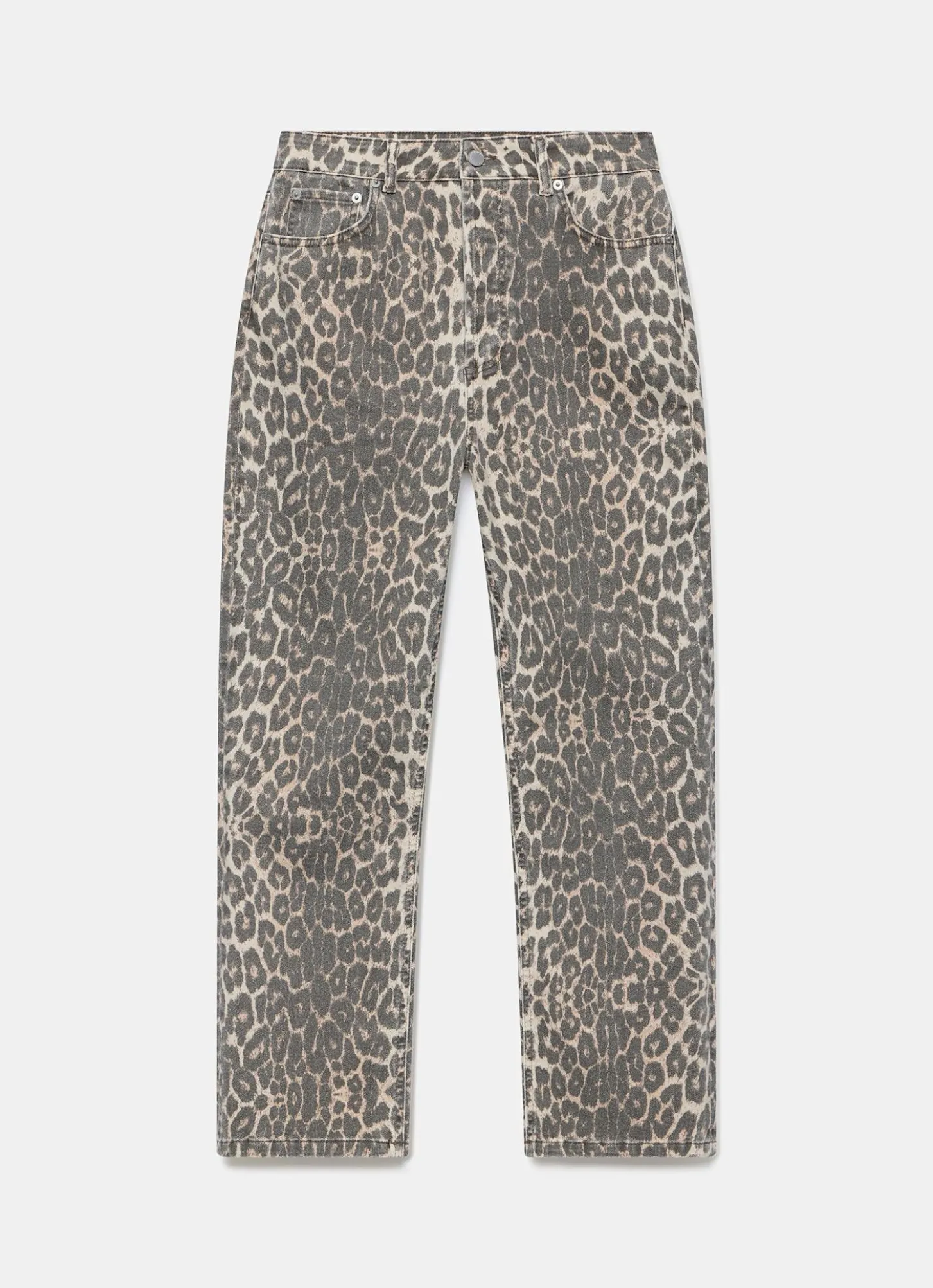 Leopard Print Slim Jeans