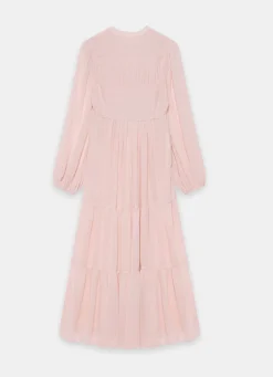 Light Pink Boho Maxi Dress