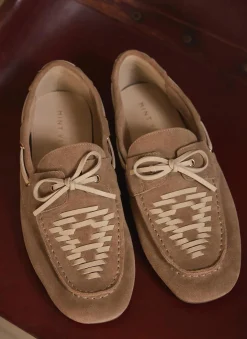 Livi Neutral Suede Boat Shoes