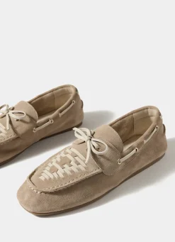 Livi Neutral Suede Boat Shoes