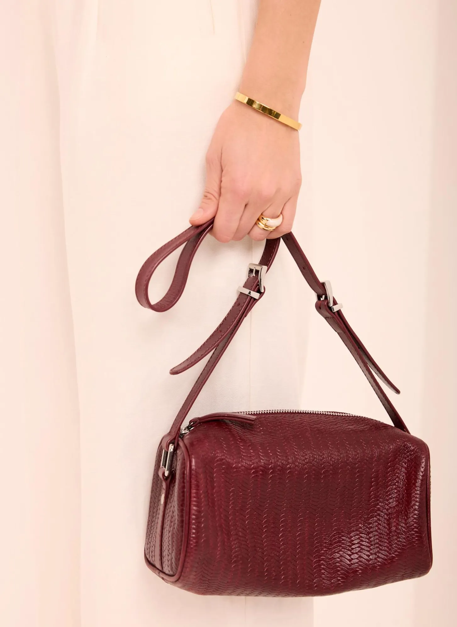Matilda Red Leather Shoulder Bag