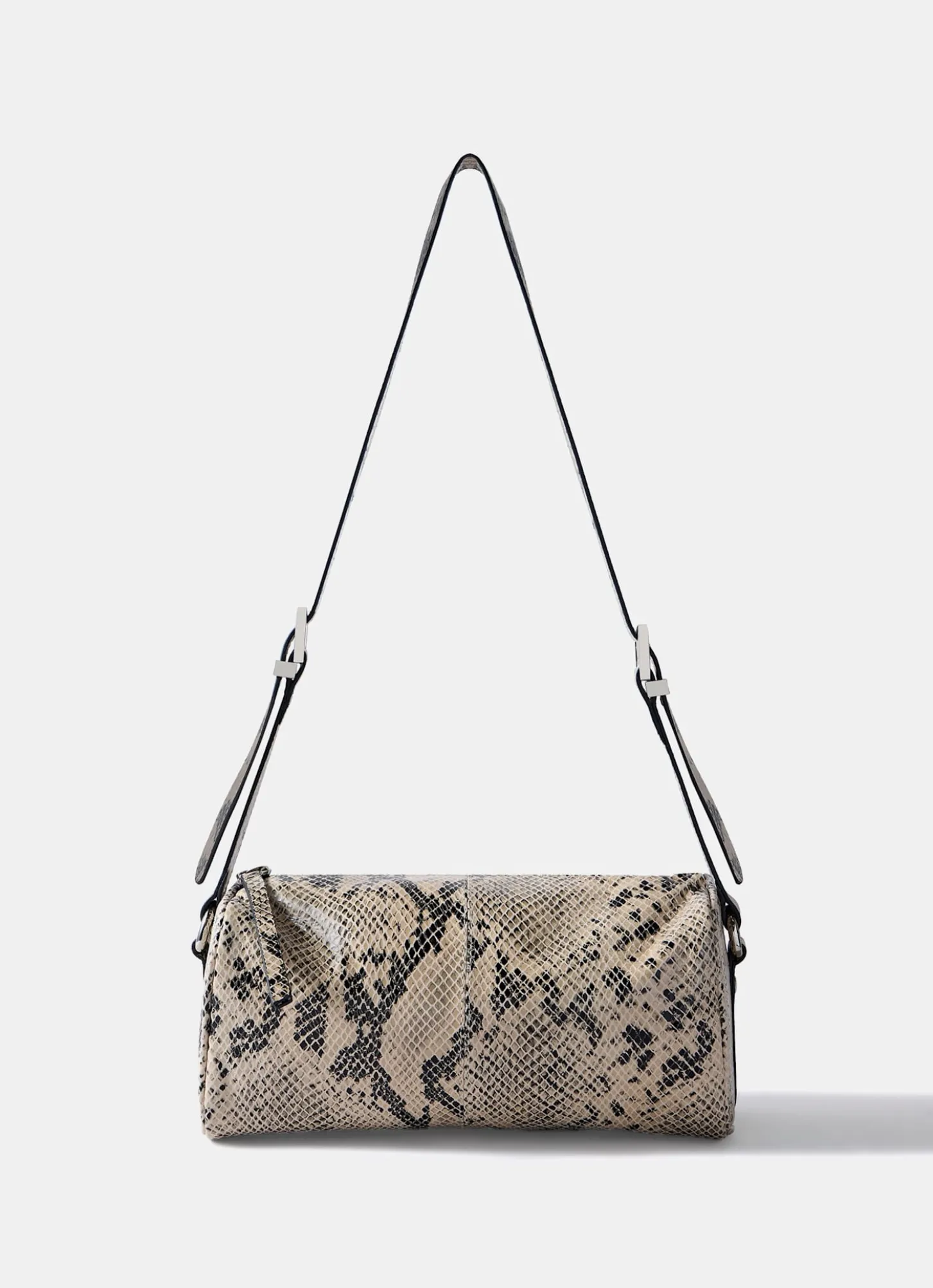 Matilda Snake Print Leather Shoulder Bag