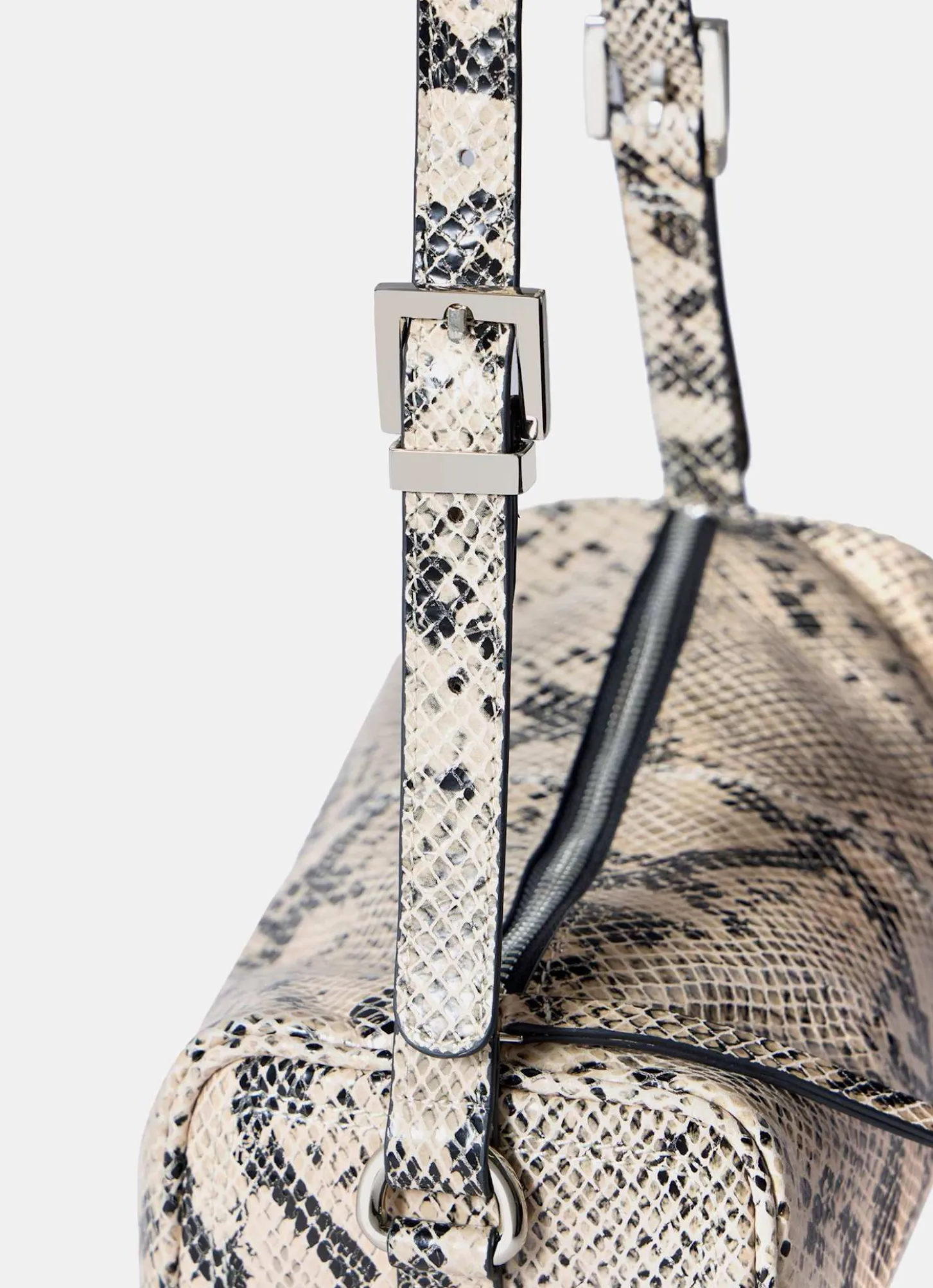 Matilda Snake Print Leather Shoulder Bag