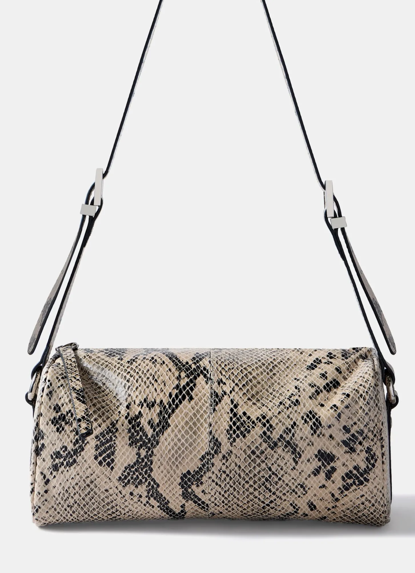 Matilda Snake Print Leather Shoulder Bag