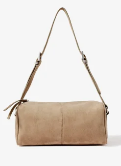Matilda Tan Suede Shoulder Bag