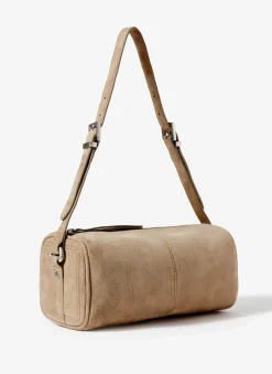 Matilda Tan Suede Shoulder Bag