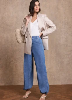 Mid Indigo Balloon Jeans
