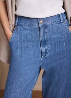 Mid Indigo Balloon Jeans