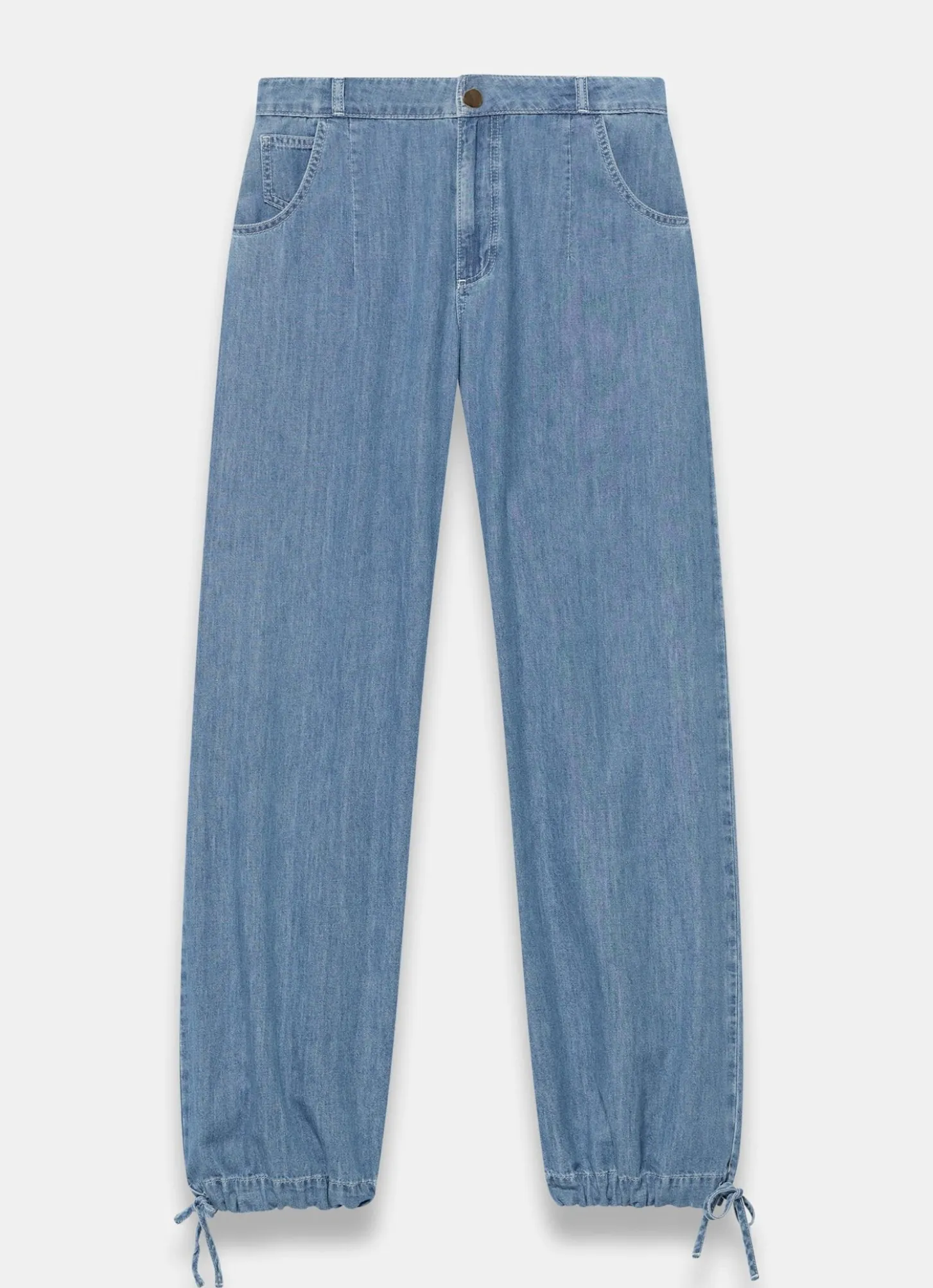 Mid Indigo Balloon Jeans