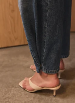 Mid Indigo Balloon Popper Jeans