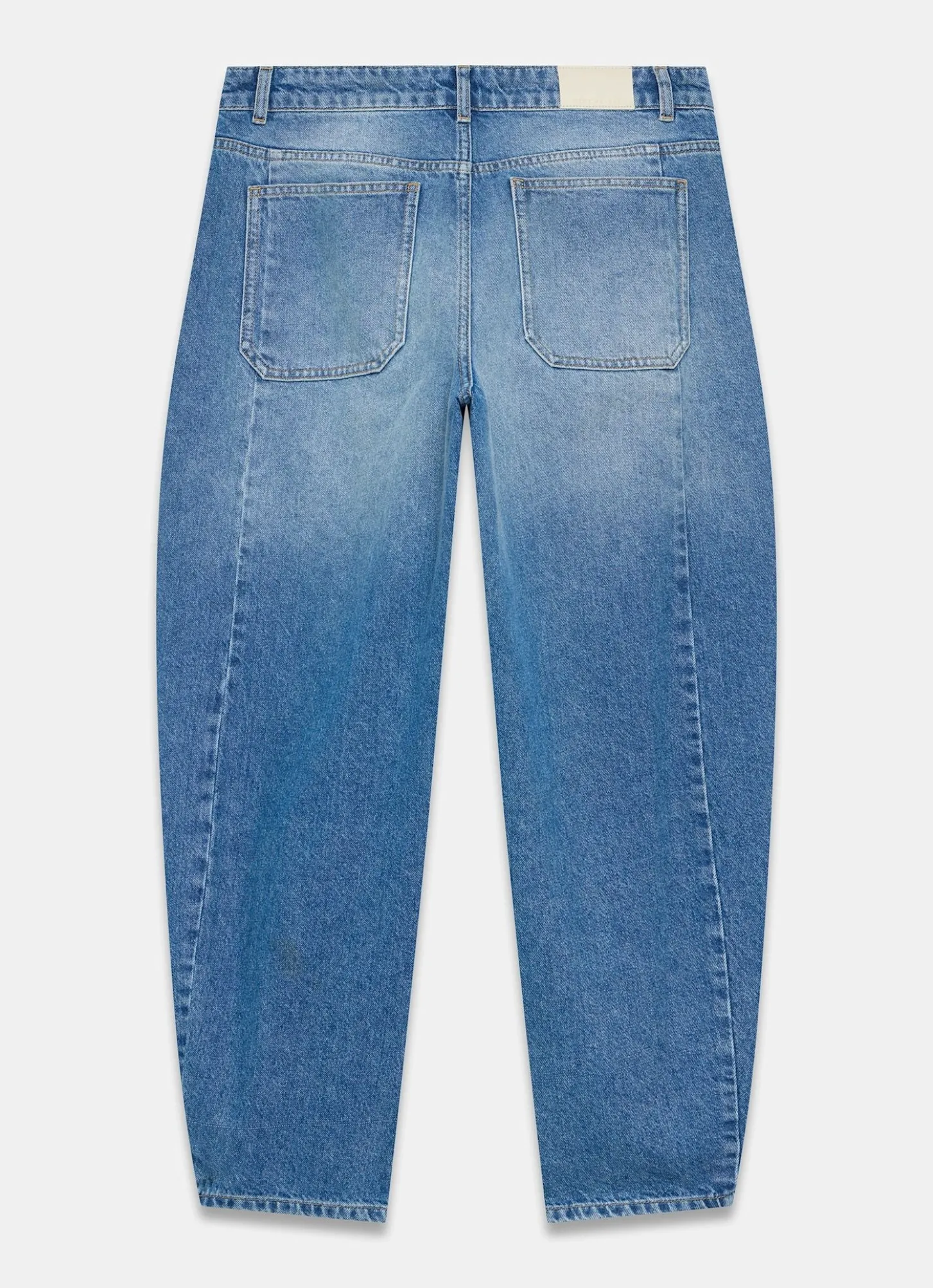 Mid Indigo Balloon Popper Jeans