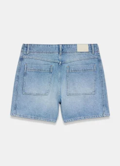 Mid Indigo Denim Shorts