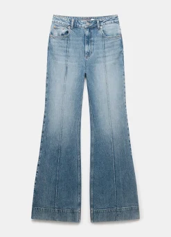 Mid Indigo 70s Flared Jeans