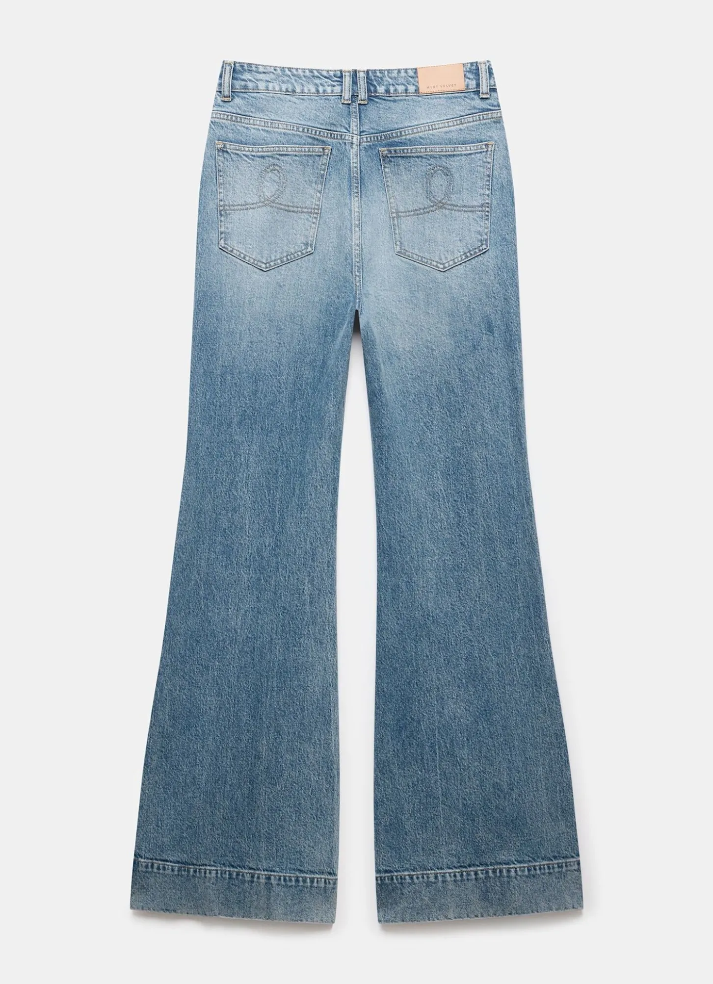 Mid Indigo 70s Flared Jeans
