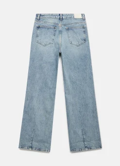 Mid Indigo Workable Wide Jeans