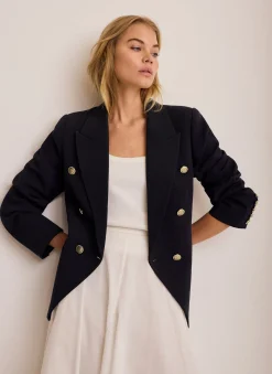 Navy Double Breasted Blazer