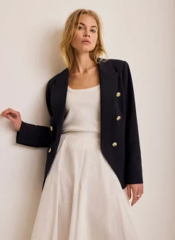 Navy Double Breasted Blazer