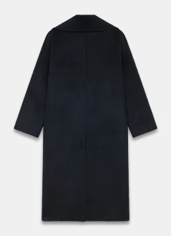 Navy Hand Finished Double Breasted Coat